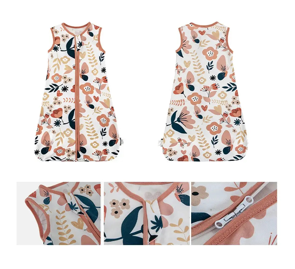 Sleeping Bags For Baby 3-18Months Summer Thin Baby One-Piece Sleepwear Cute Bear Print Cartoon Sleepsack Anti-Kick Blanket Lonzaro Kids