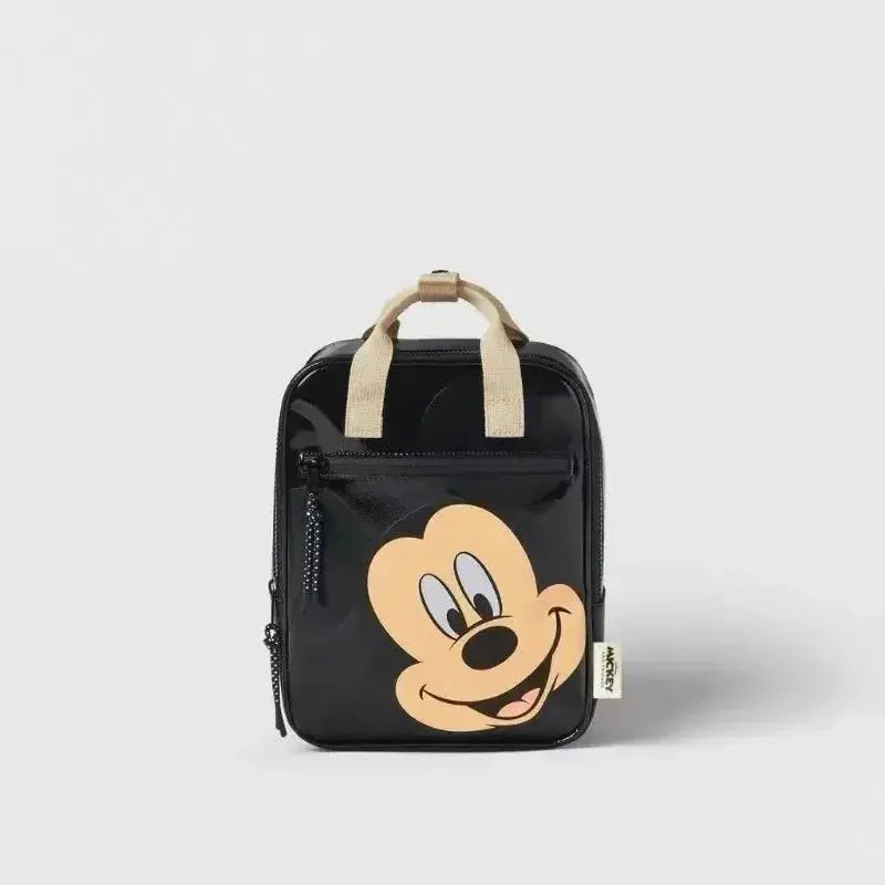 Disney Cartoon Mickey Mouse Cute Fashion Backpack Women's Minnie Canvas School Bag Fashion Large Capacity Backpack Girls Mochila Lonzaro Kids