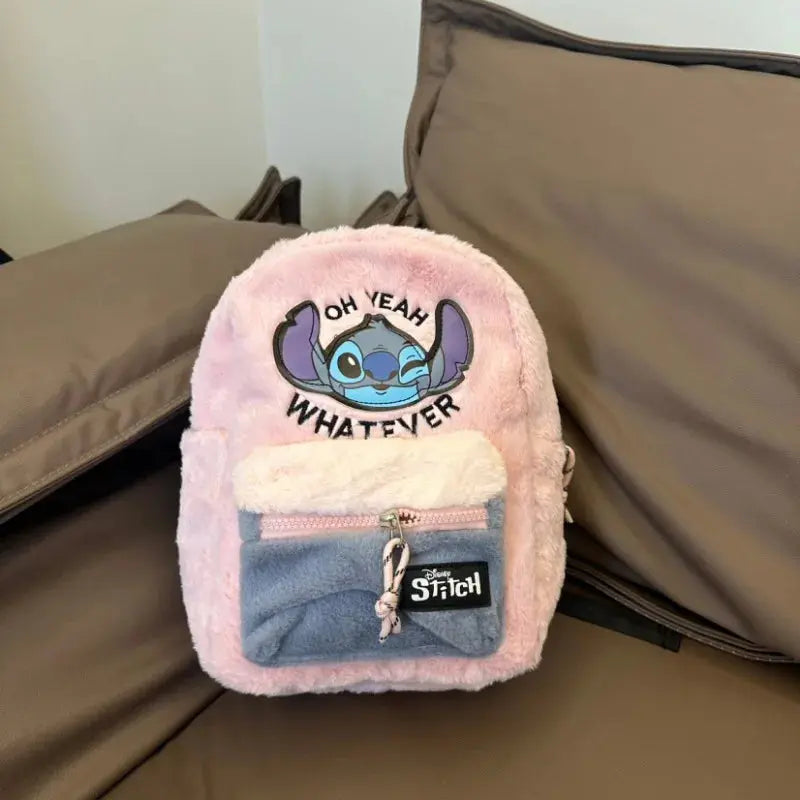 Disney Cartoon Mickey Mouse Cute Fashion Backpack Women's Minnie Canvas School Bag Fashion Large Capacity Backpack Girls Mochila Lonzaro Kids