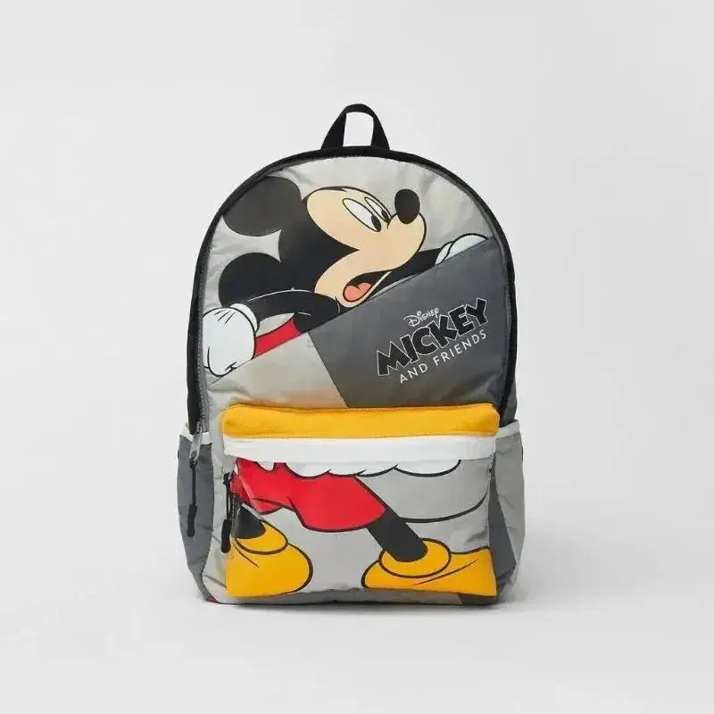 Disney Cartoon Mickey Mouse Cute Fashion Backpack Women's Minnie Canvas School Bag Fashion Large Capacity Backpack Girls Mochila Lonzaro Kids