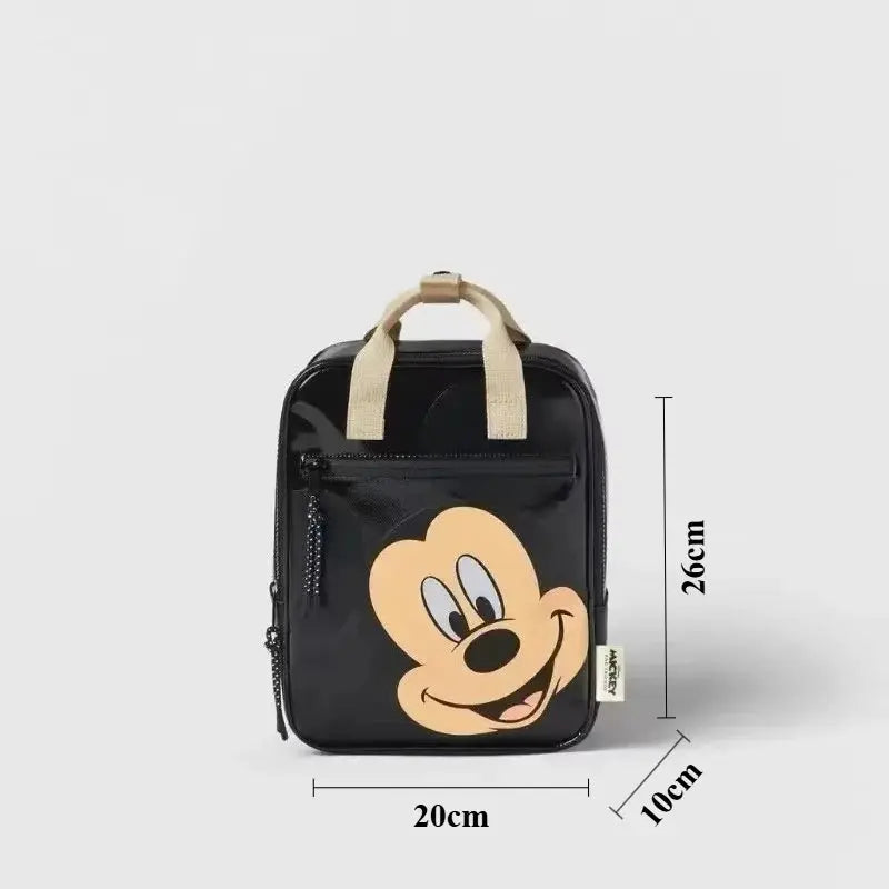 Disney Cartoon Mickey Mouse Cute Fashion Backpack Women's Minnie Canvas School Bag Fashion Large Capacity Backpack Girls Mochila Lonzaro Kids