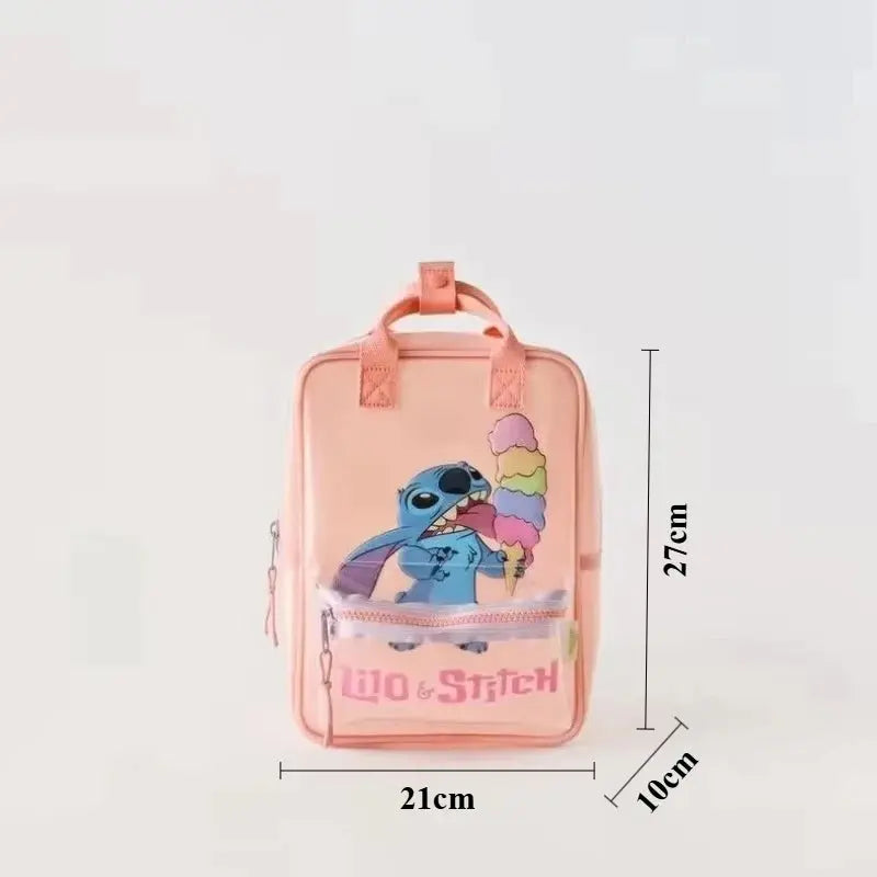 Disney Cartoon Mickey Mouse Cute Fashion Backpack Women's Minnie Canvas School Bag Fashion Large Capacity Backpack Girls Mochila Lonzaro Kids