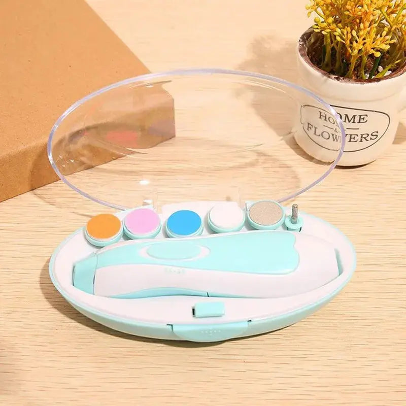 BabyTrimmer Elektrisch Nagelverzorging Set - Lonzaro Kids blue