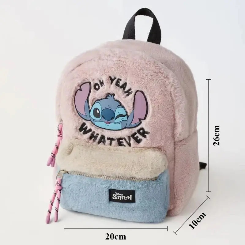 Disney Cartoon Mickey Mouse Cute Fashion Backpack Women's Minnie Canvas School Bag Fashion Large Capacity Backpack Girls Mochila Lonzaro Kids