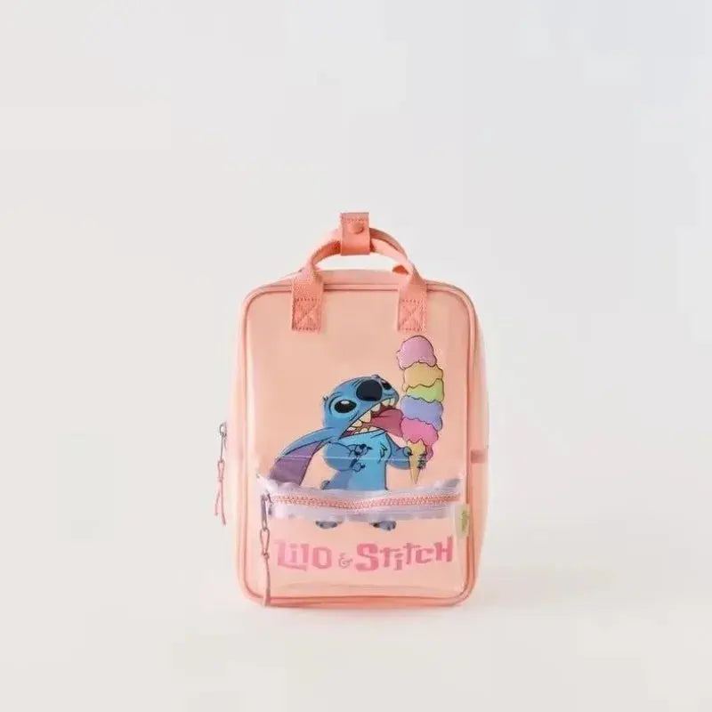 Disney Cartoon Mickey Mouse Cute Fashion Backpack Women's Minnie Canvas School Bag Fashion Large Capacity Backpack Girls Mochila Lonzaro Kids