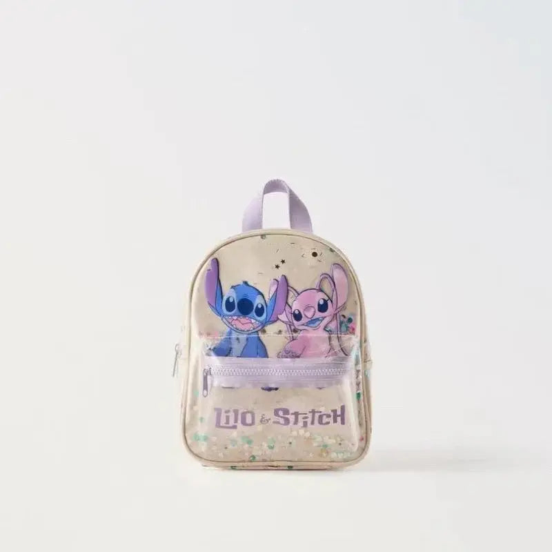 Disney Cartoon Mickey Mouse Cute Fashion Backpack Women's Minnie Canvas School Bag Fashion Large Capacity Backpack Girls Mochila Lonzaro Kids