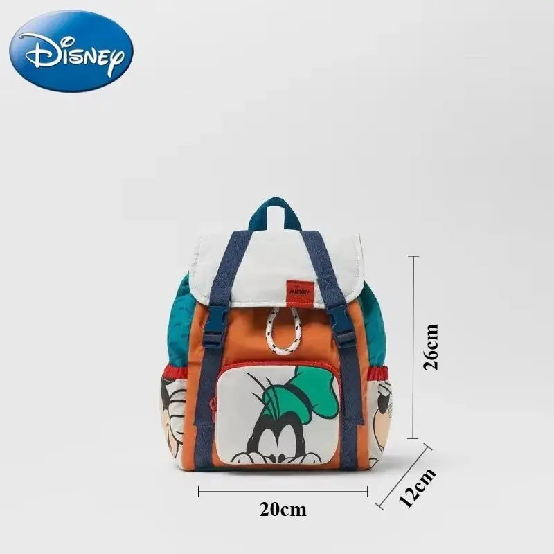 Disney Cartoon Mickey Mouse Cute Fashion Backpack Women's Minnie Canvas School Bag Fashion Large Capacity Backpack Girls Mochila Lonzaro Kids