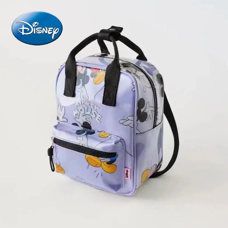 Disney Cartoon Mickey Mouse Cute Fashion Backpack Women's Minnie Canvas School Bag Fashion Large Capacity Backpack Girls Mochila Lonzaro Kids