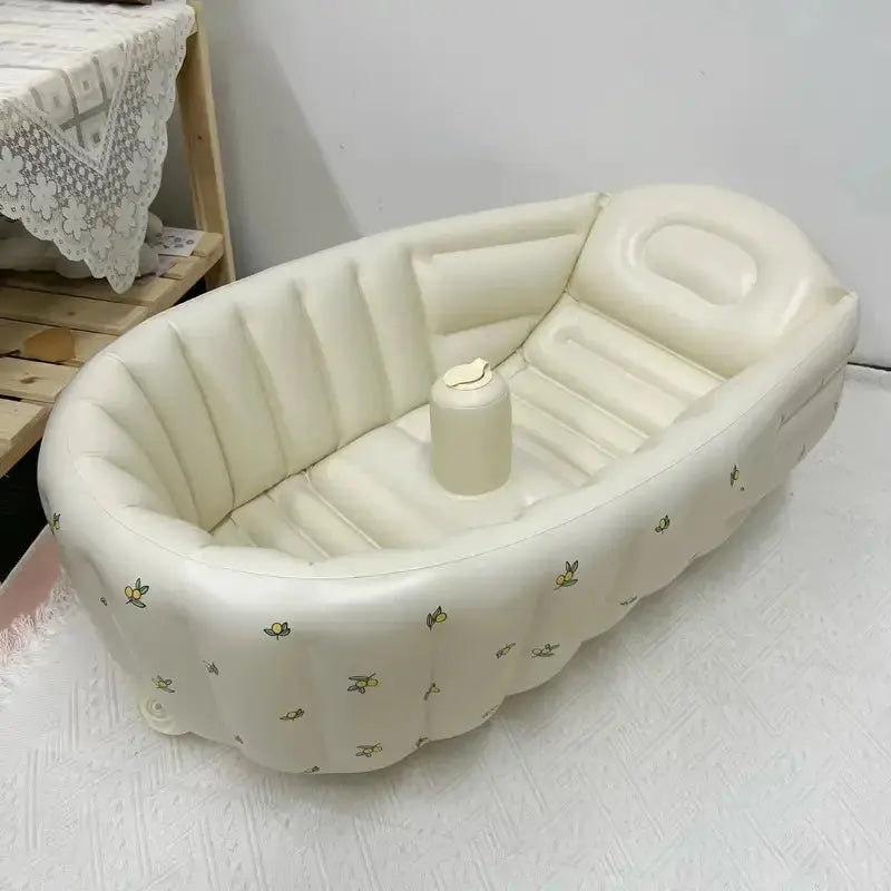 Baby shower basin, baby folding inflatable learning seat, multifunctional dining chair, bath bench, small sofa, shower basin Lonzaro Kids