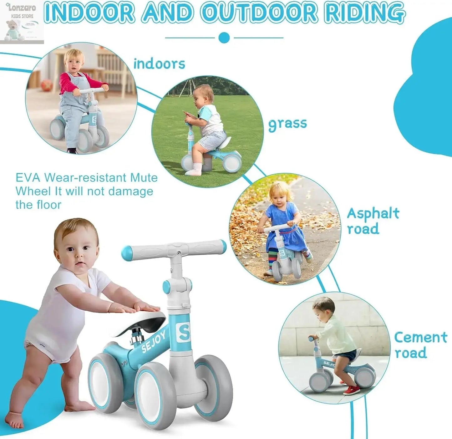 Sejoy Baby Loopfiets - Lonzaro Kids