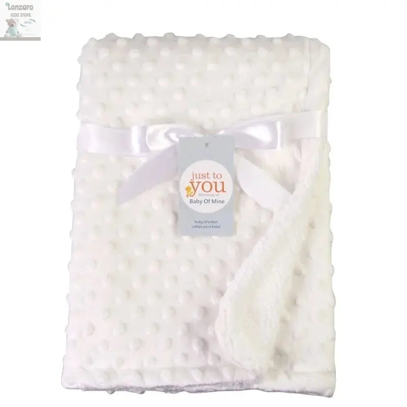 Spring Baby Blanket Warm Double Layer Swaddle Wrap Newborn Thermal Soft Fleece Bath Towel Baby Stroller Blanket Sleepsack 76*102 Lonzaro Kids