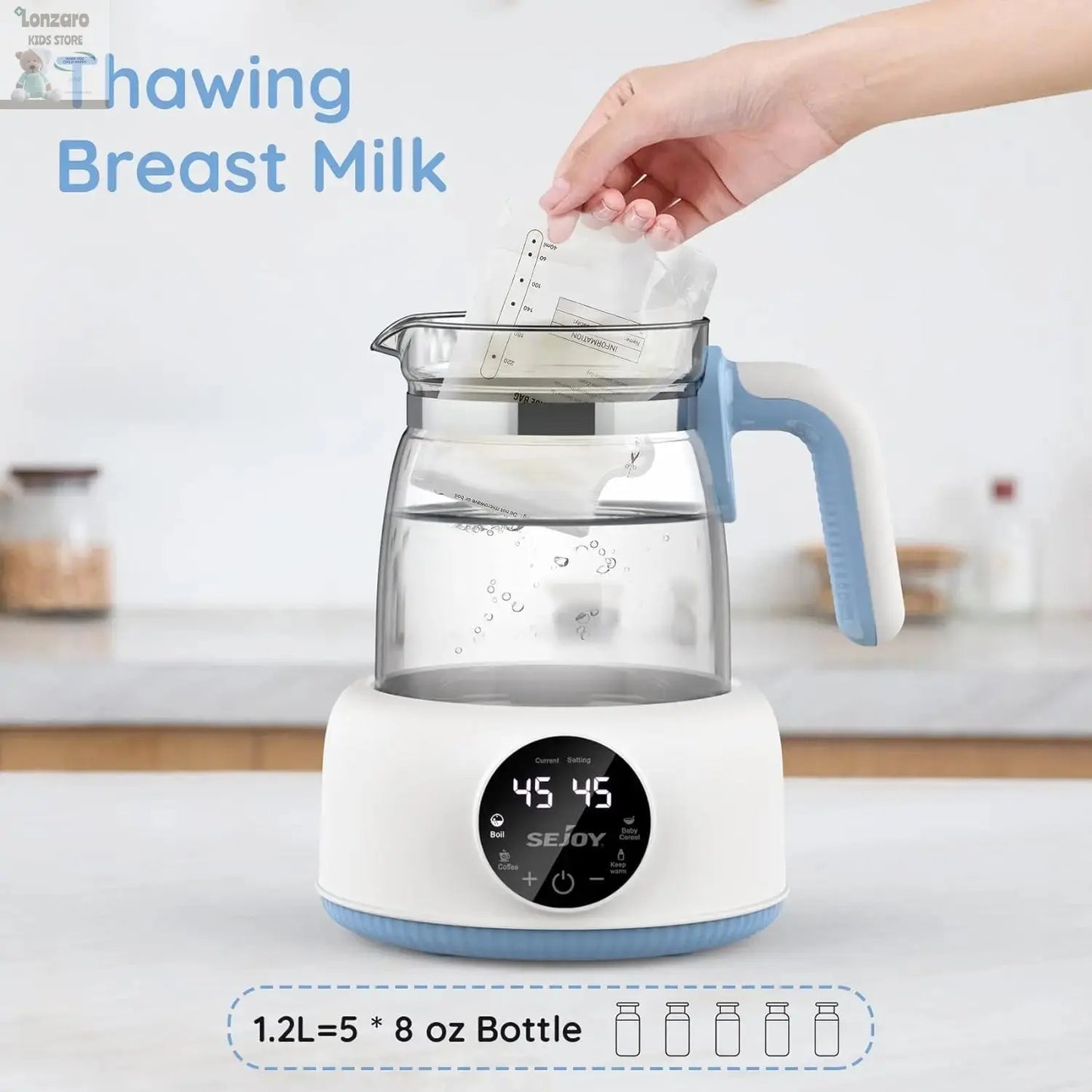 Thermostatische Waterkoker Warm tot 72 Uur - Lonzaro Kids