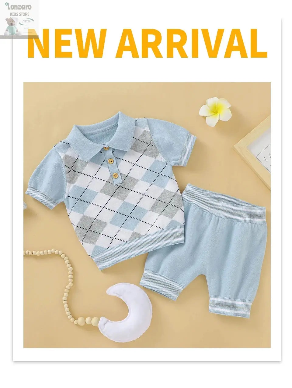 Tweedelige Set met Leuke Prints - Lonzaro Kids