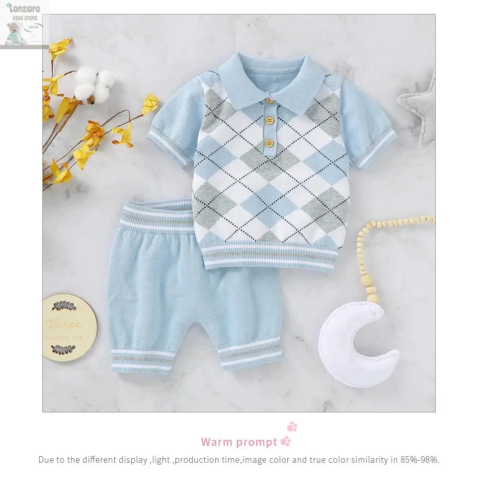 Tweedelige Set met Leuke Prints - Lonzaro Kids