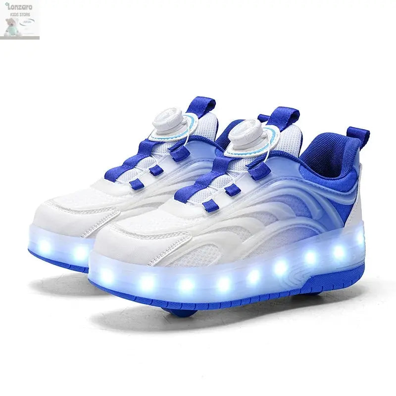 Rolschaatsen Led USB opladen - Lonzaro Kids