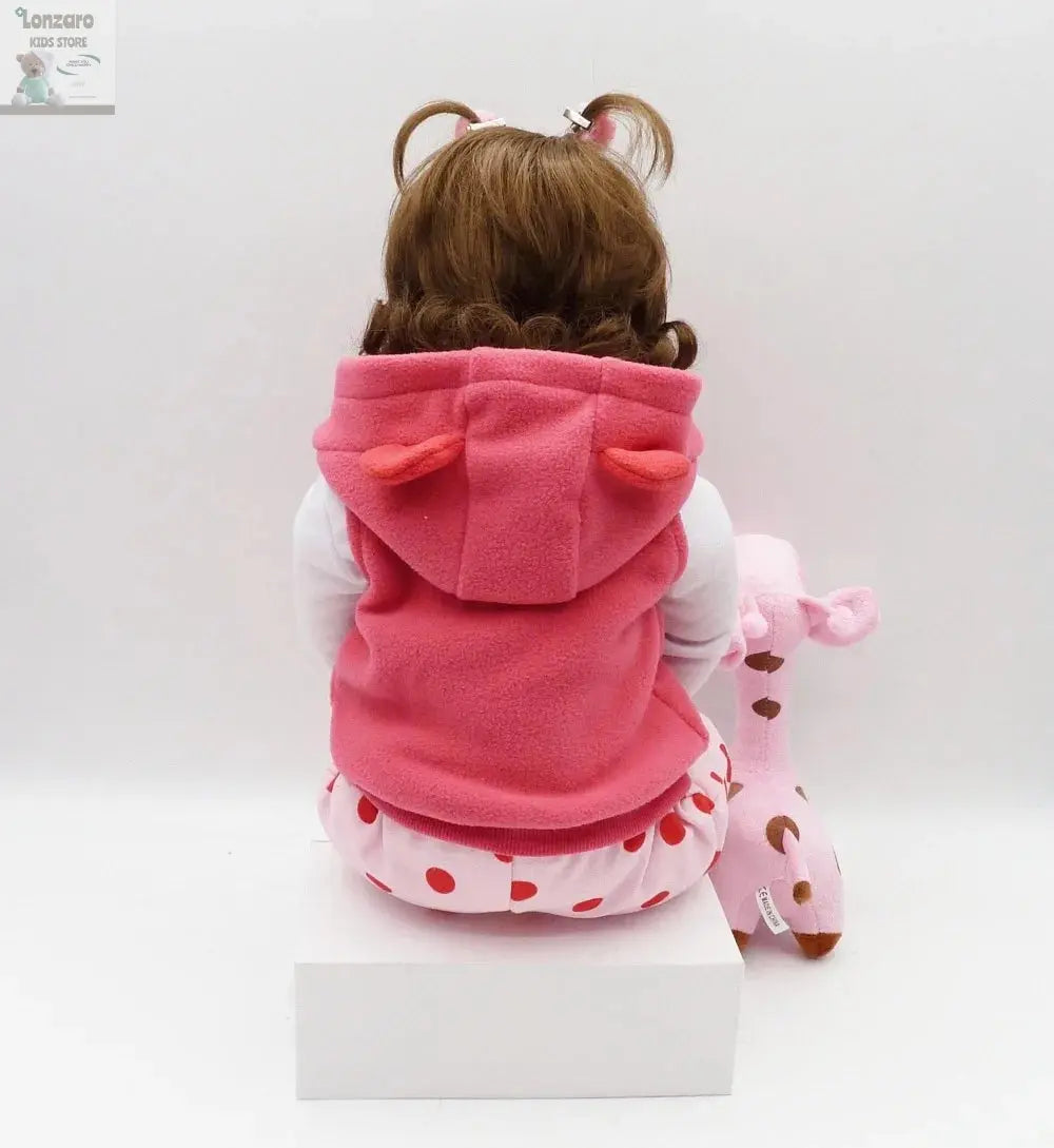 bebe doll reborn toddler 47cm soft silicone reborn baby dolls soft body lifelike menina Christmas surprice girl gifts doll Lonzaro Kids