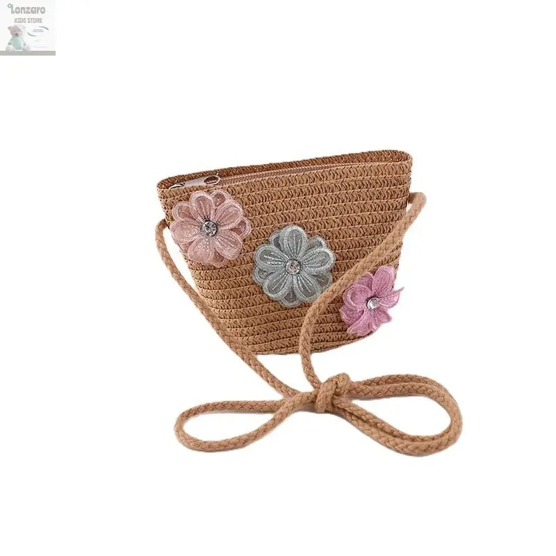 little girls summer straw sun hats and straw shoulder bags Lonzaro Kids