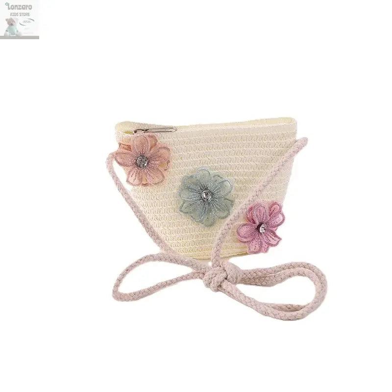little girls summer straw sun hats and straw shoulder bags Lonzaro Kids