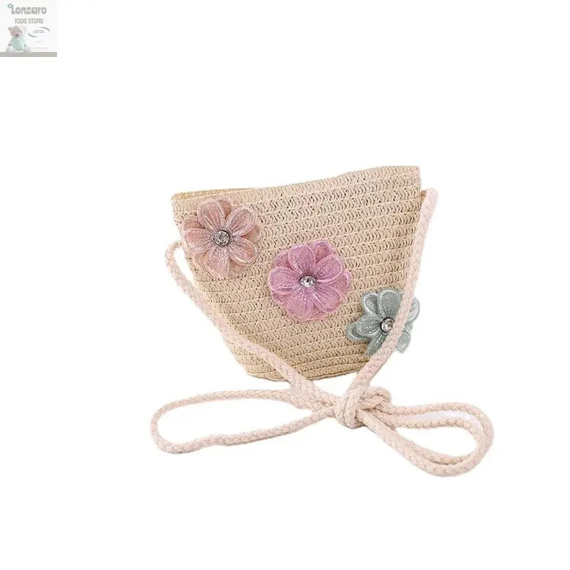 little girls summer straw sun hats and straw shoulder bags Lonzaro Kids