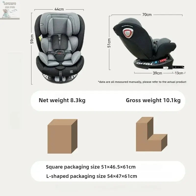 Autostoel 360° Van 0 -12 jaar - Lonzaro Kids