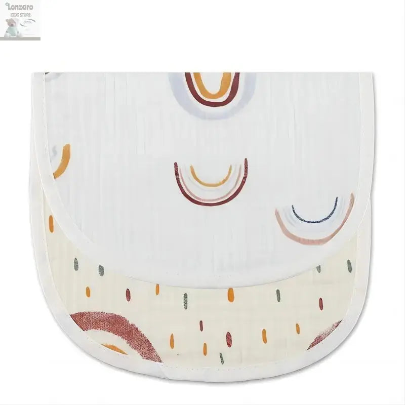 2pcs Cotton Gauze Baby Bibs U Shaped Newborn Infants Waterproof Printing Burp Cloths Saliva Towel for Baby Boys Girls Lonzaro Kids