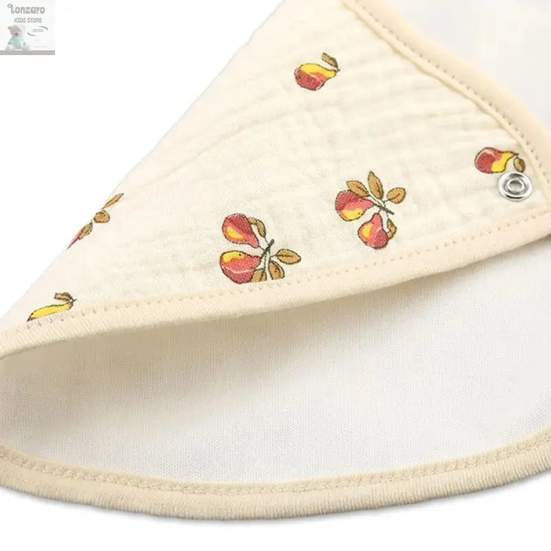 2pcs Cotton Gauze Baby Bibs U Shaped Newborn Infants Waterproof Printing Burp Cloths Saliva Towel for Baby Boys Girls Lonzaro Kids