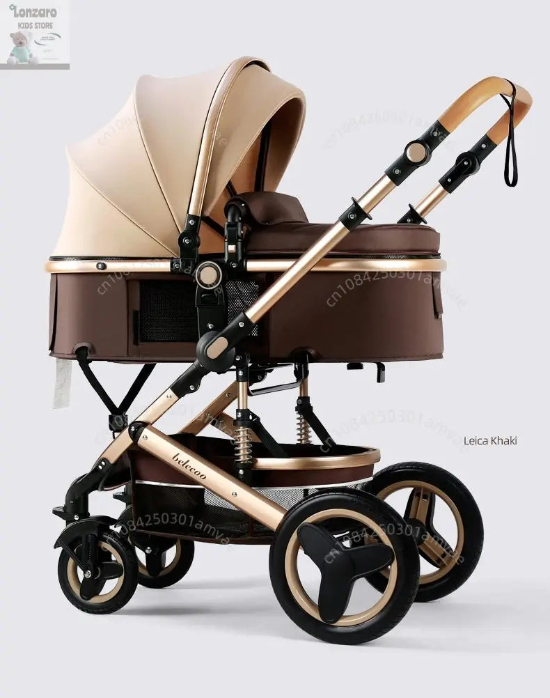 3-in-1 Kinderwagen met Hoge Rugleuning Lonzaro Kids