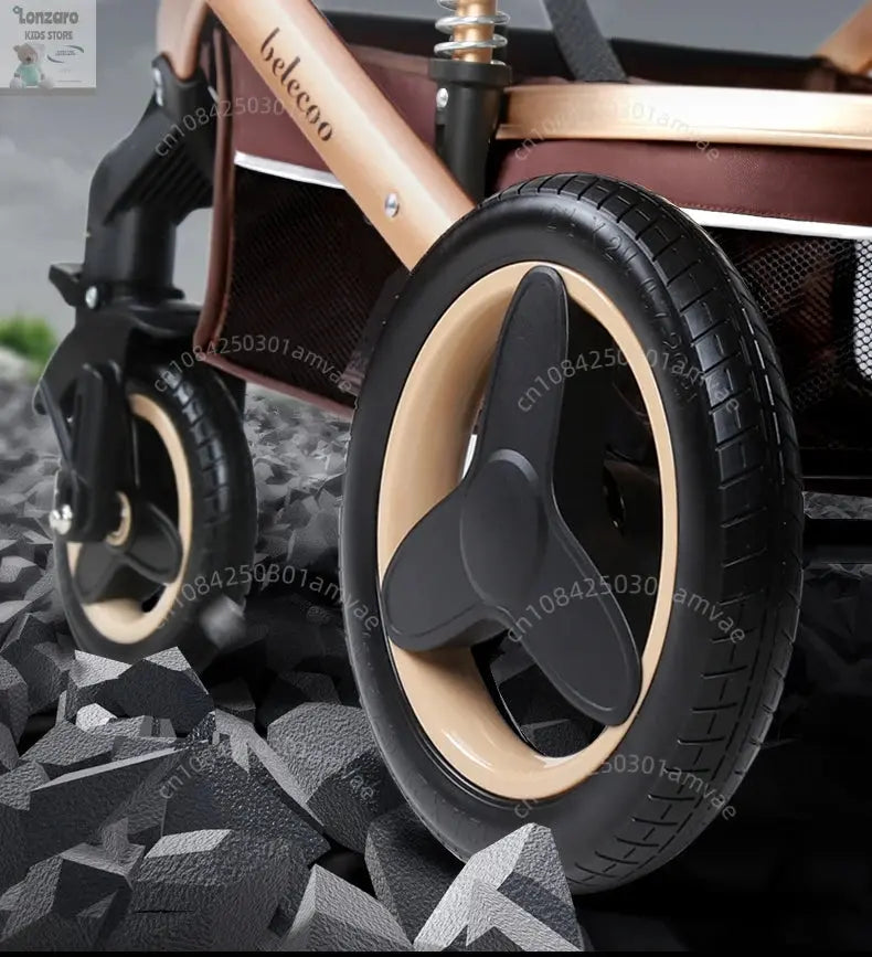 3-in-1 Kinderwagen met Hoge Rugleuning Lonzaro Kids