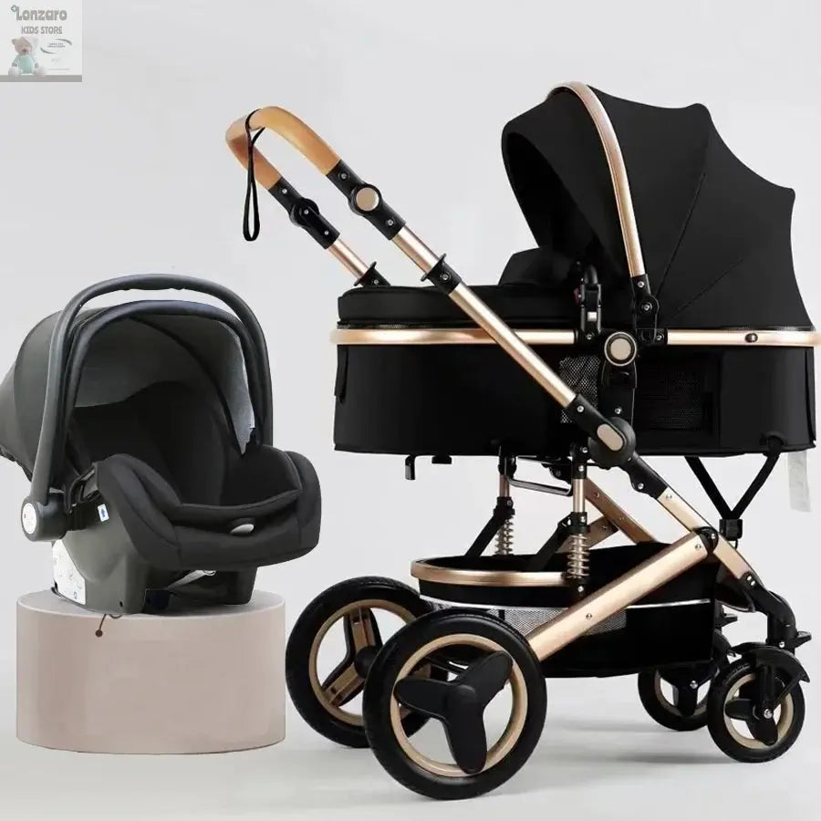 3-in-1 Kinderwagen met Hoge Rugleuning Lonzaro Kids