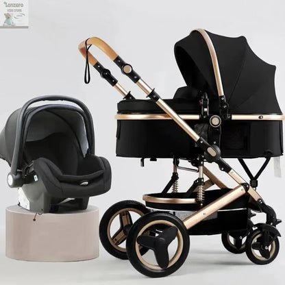 3-in-1 Kinderwagen met Hoge Rugleuning Lonzaro Kids