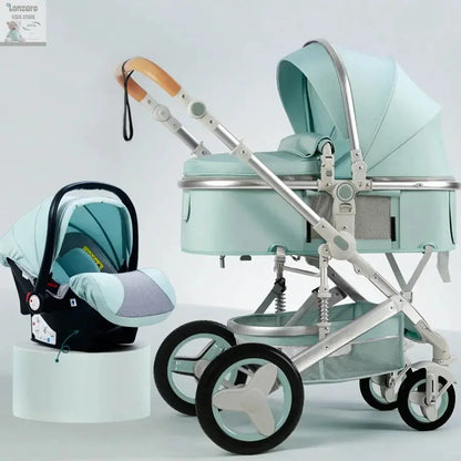3-in-1 Kinderwagen met Hoge Rugleuning Lonzaro Kids