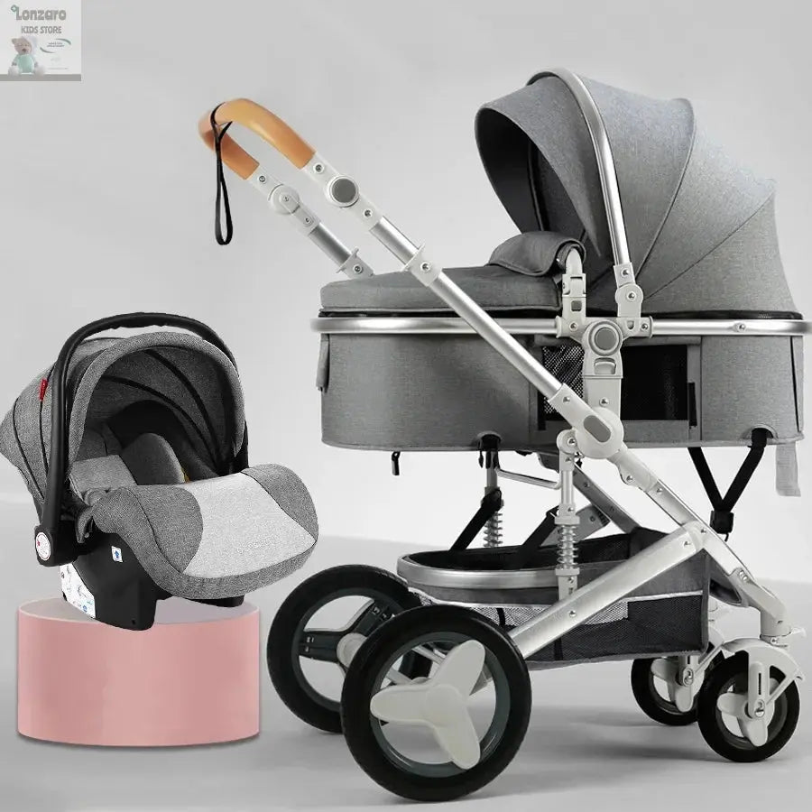 3-in-1 Kinderwagen met Hoge Rugleuning Lonzaro Kids