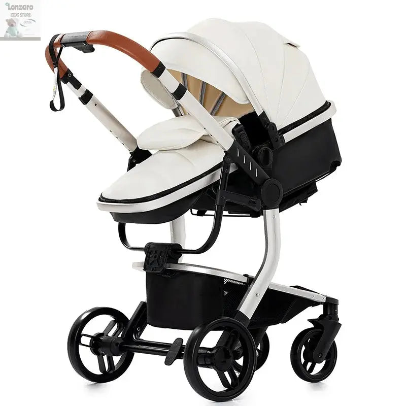 3 in 1 Stroller 3 in 1 Newborn Stroller Mom Shop Cart Baby Car Luxury High Landscape Fashion Lightweight Portable Travel Trolley Lonzaro Kids