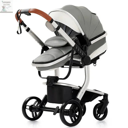 3 in 1 Stroller 3 in 1 Newborn Stroller Mom Shop Cart Baby Car Luxury High Landscape Fashion Lightweight Portable Travel Trolley Lonzaro Kids