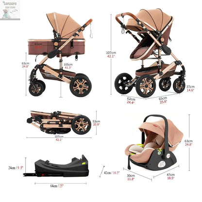 3-in-1 kinderwagen - Luxe Lonzaro Kids