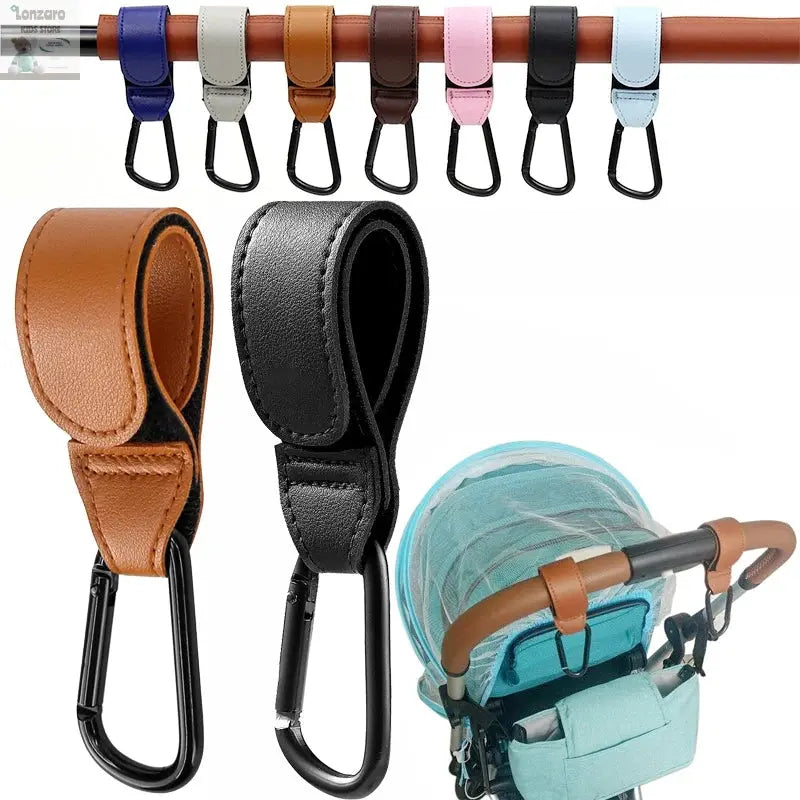 360° Draaibare PU Leren Kinderwagen haak Lonzaro Kids