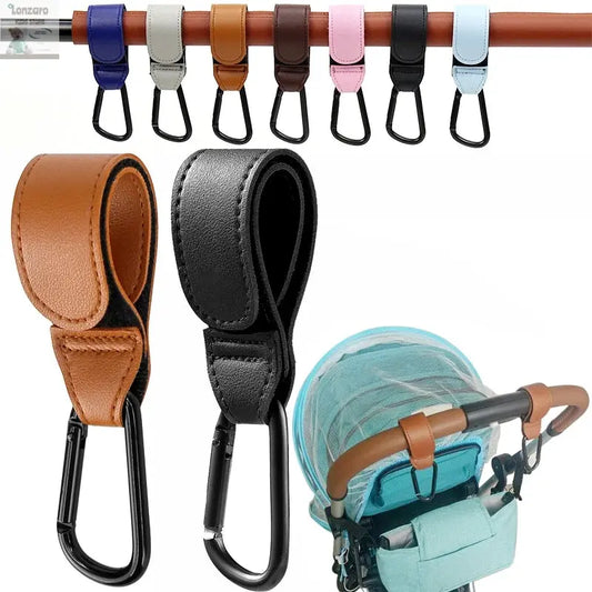 360° Draaibare PU Leren Kinderwagen haak Lonzaro Kids