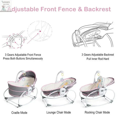 5-in-1 Elektrische Baby Wieg Lonzaro Kids