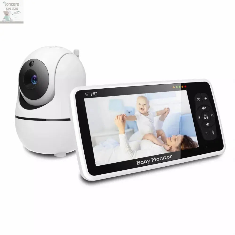 5 inch video Babyfoon met Camera en Audio - Lonzaro Kids