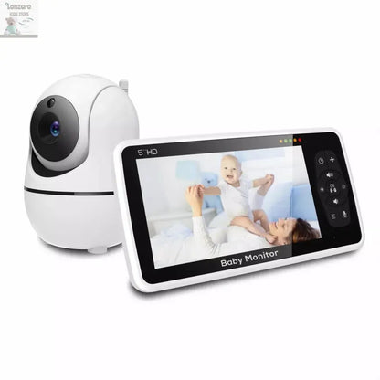 5 inch video Babyfoon met Camera en Audio - Lonzaro Kids