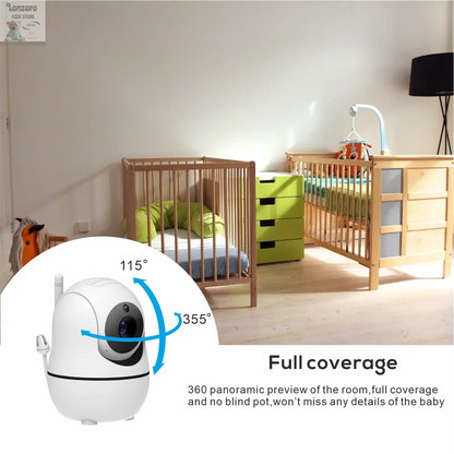 5 inch video Babyfoon met Camera en Audio - Lonzaro Kids