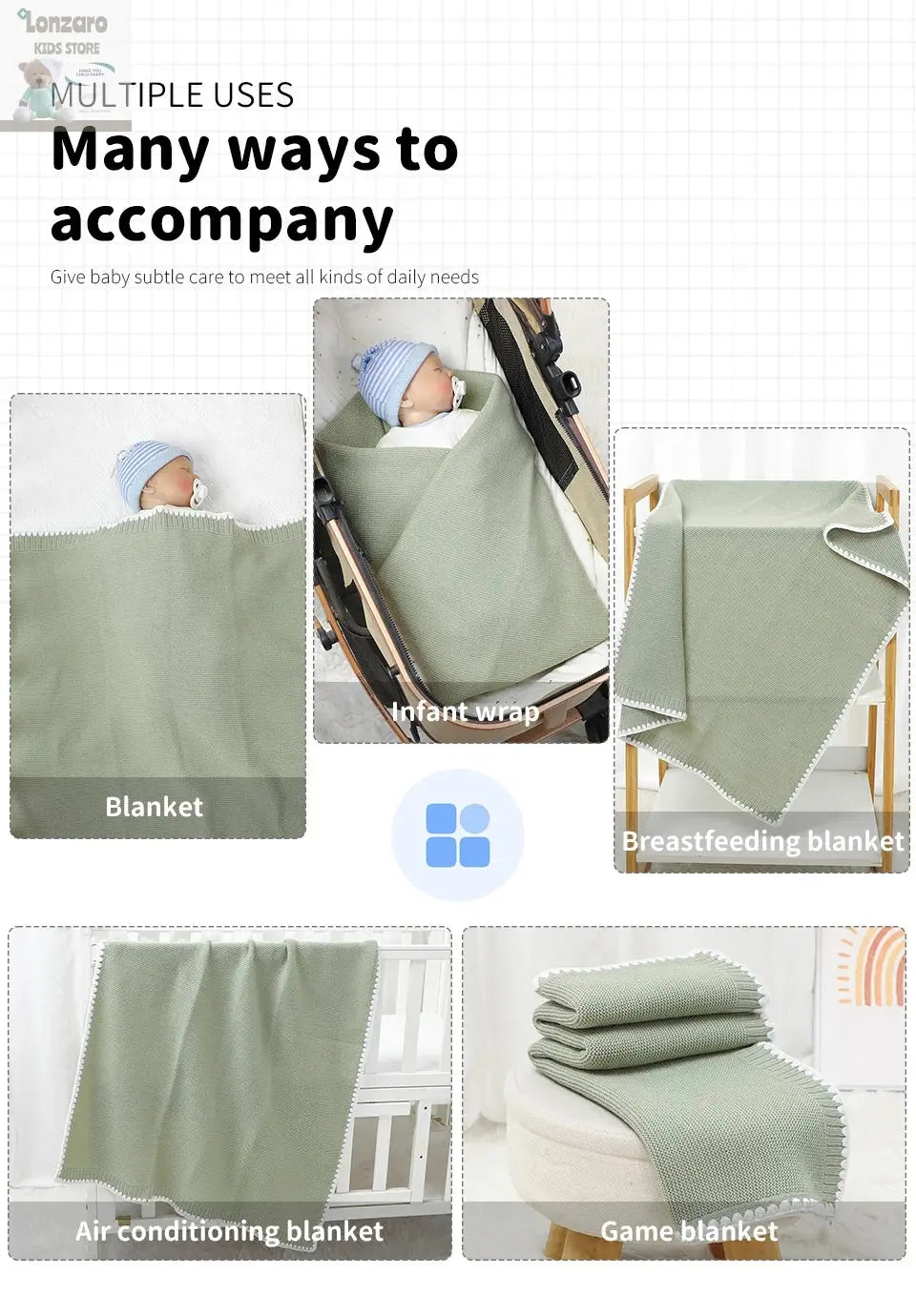 90*70cm Newborn Baby Swaddle Wrap Blankets Fashion Solid Color Infant Boys Girls Stroller Sleeping Covers Stuff Ultra-Soft Quilt Lonzaro Kids