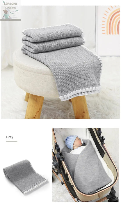90*70cm Newborn Baby Swaddle Wrap Blankets Fashion Solid Color Infant Boys Girls Stroller Sleeping Covers Stuff Ultra-Soft Quilt Lonzaro Kids