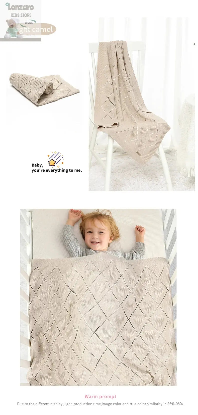 Pasgeboren Baby Dekentje - Lonzaro Kids