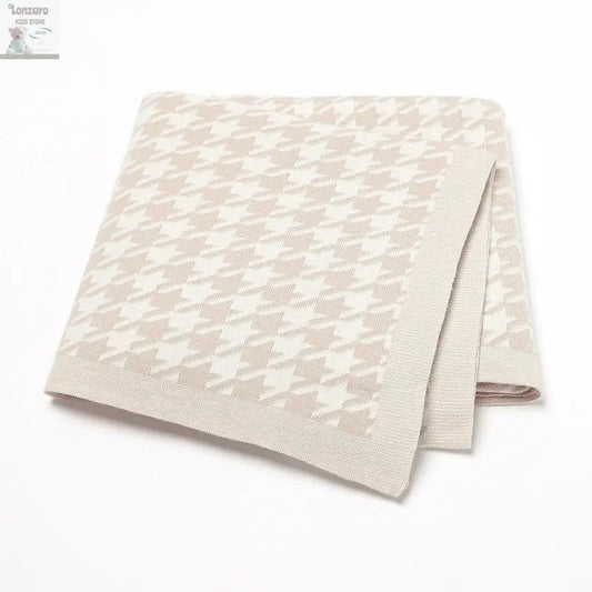 Baby Blankets Newborn Cotton Swaddle Wrap Plaid for Infant Kids Boys Girls Ultra-Soft Reversible Knitted Toddler Receiving Mats Lonzaro Kids