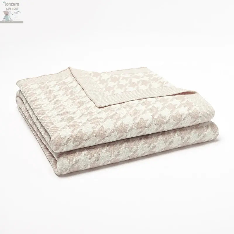 Baby Blankets Newborn Cotton Swaddle Wrap Plaid for Infant Kids Boys Girls Ultra-Soft Reversible Knitted Toddler Receiving Mats Lonzaro Kids