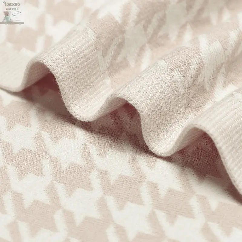 Baby Blankets Newborn Cotton Swaddle Wrap Plaid for Infant Kids Boys Girls Ultra-Soft Reversible Knitted Toddler Receiving Mats Lonzaro Kids