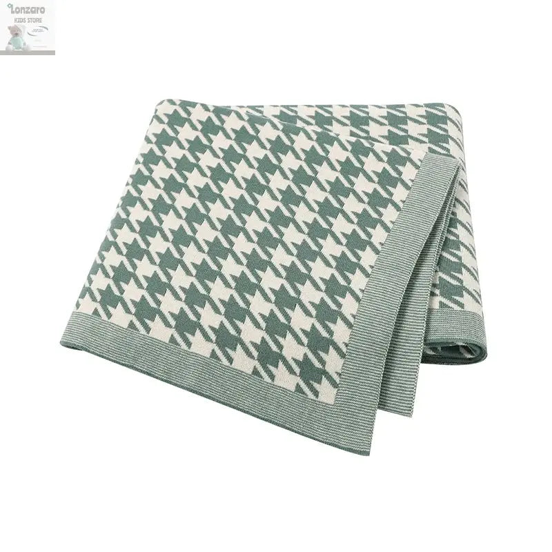 Baby Blankets Newborn Cotton Swaddle Wrap Plaid for Infant Kids Boys Girls Ultra-Soft Reversible Knitted Toddler Receiving Mats Lonzaro Kids