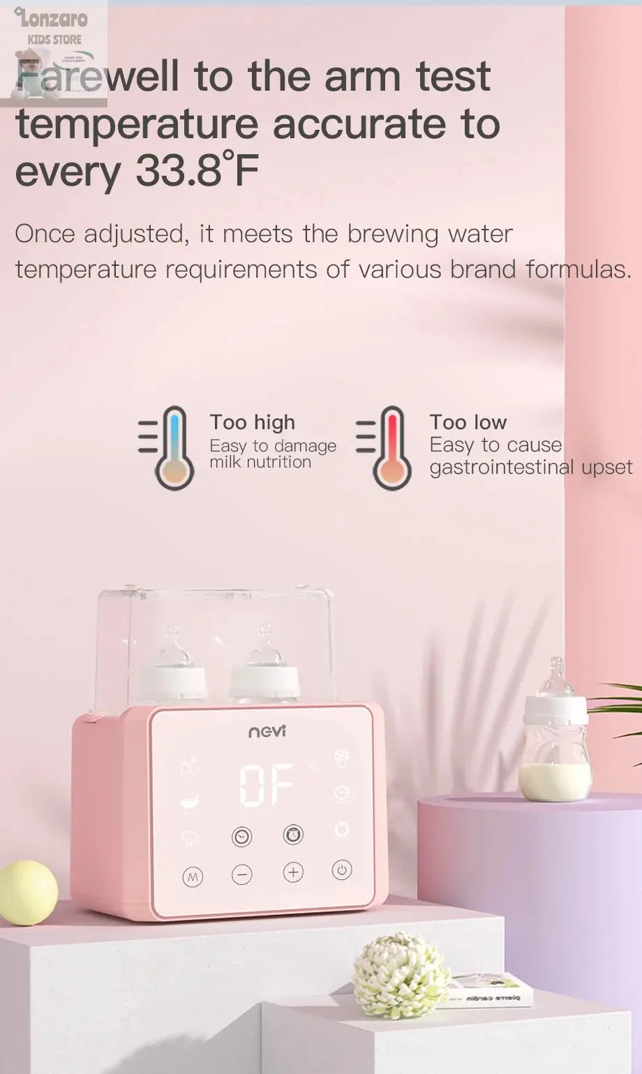Elektrische Flessenopwarmer - Lonzaro Kids