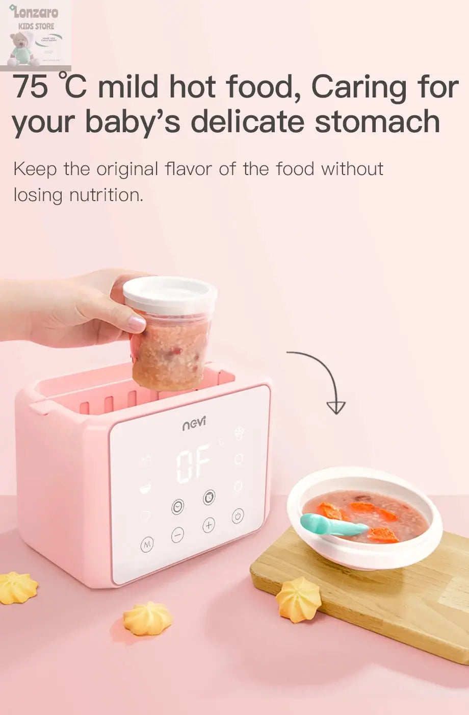 Elektrische Flessenopwarmer - Lonzaro Kids